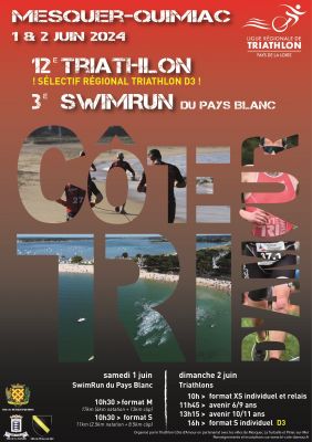 Les 1 & 2 juin : Triathlon et SwimRun Mesquer-Quimiac